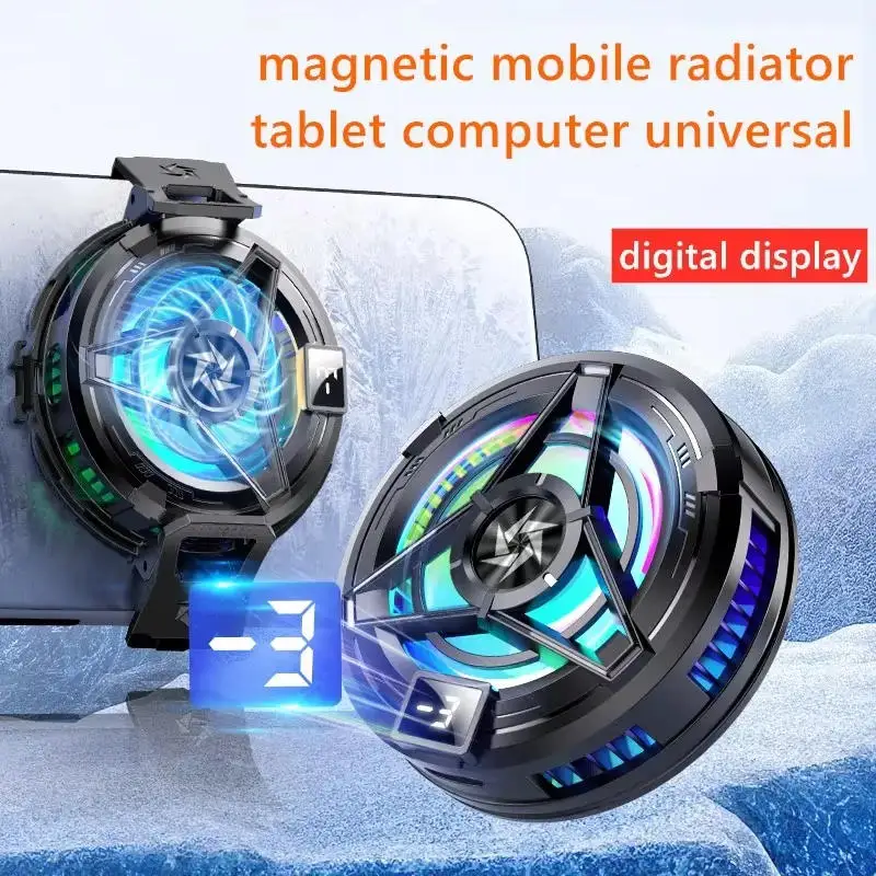 Photography Lighting Game - Pendingin Ponsel Semikonduktor Magnetik dengan Lampu
