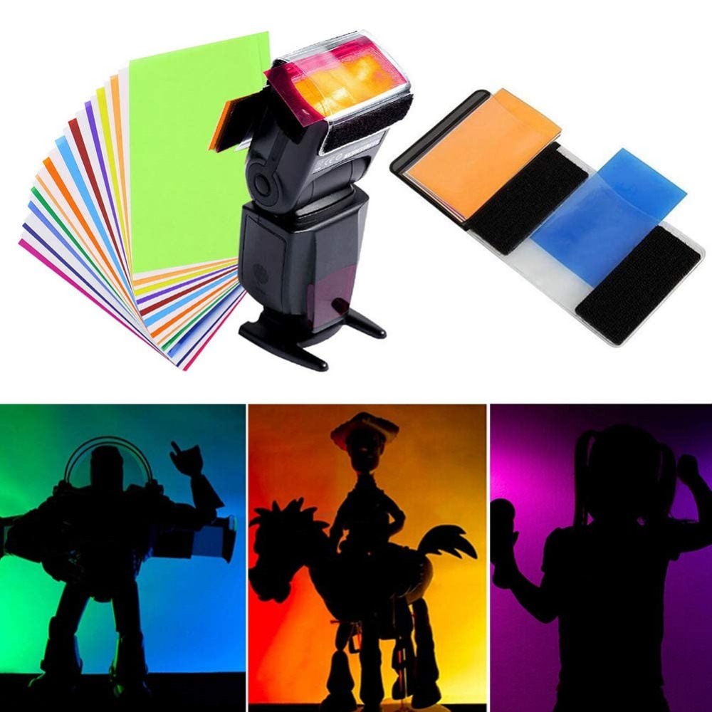 Kit Filter Pencahayaan Gel Fla - Photography Lighting Meter ulasan dan harga