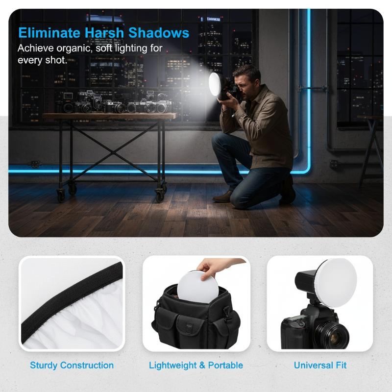 Penutup Kain dengan Cahaya Lem - Photography Lighting Meter ulasan dan harga