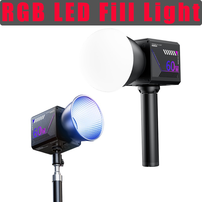 Lampu Video RGB 60W Portabel L - Photography Lighting Handheld ulasan dan harga
