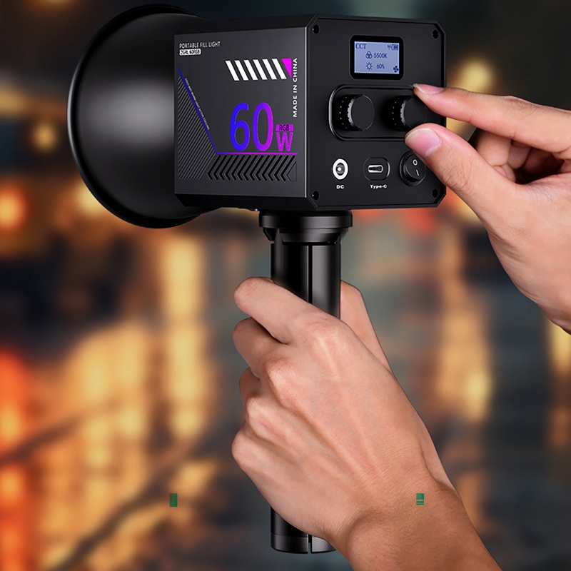 Lampu Video RGB 60W Portabel L - Photography Lighting Handheld ulasan dan harga