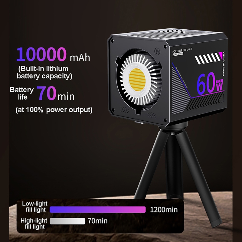 Lampu Video RGB 60W Portabel L - Photography Lighting Handheld ulasan dan harga