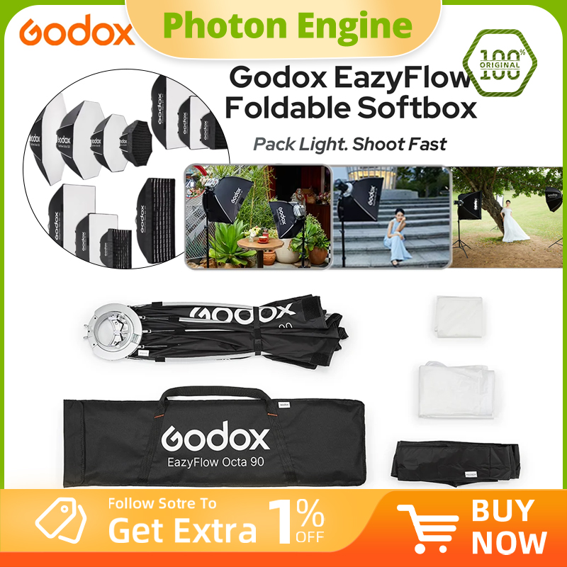 Godox Seri EazyFlow, Softbox L - Photography Lighting Handheld ulasan dan harga